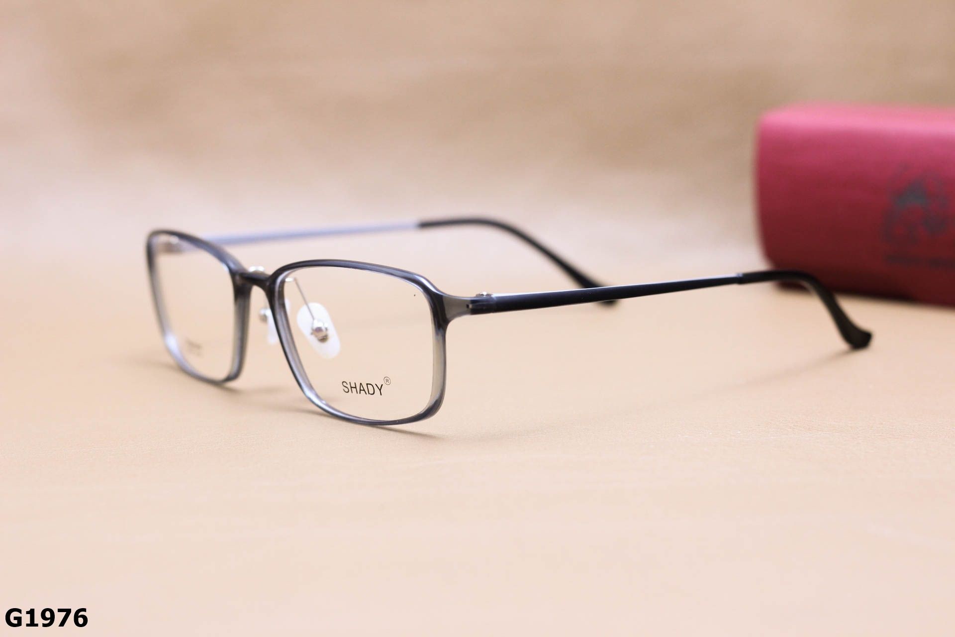 Gọng Kính Cận SHADY Dáng Vuông Bầu Unisex, Chất Nhựa Ultem & Titanium IP - G1976