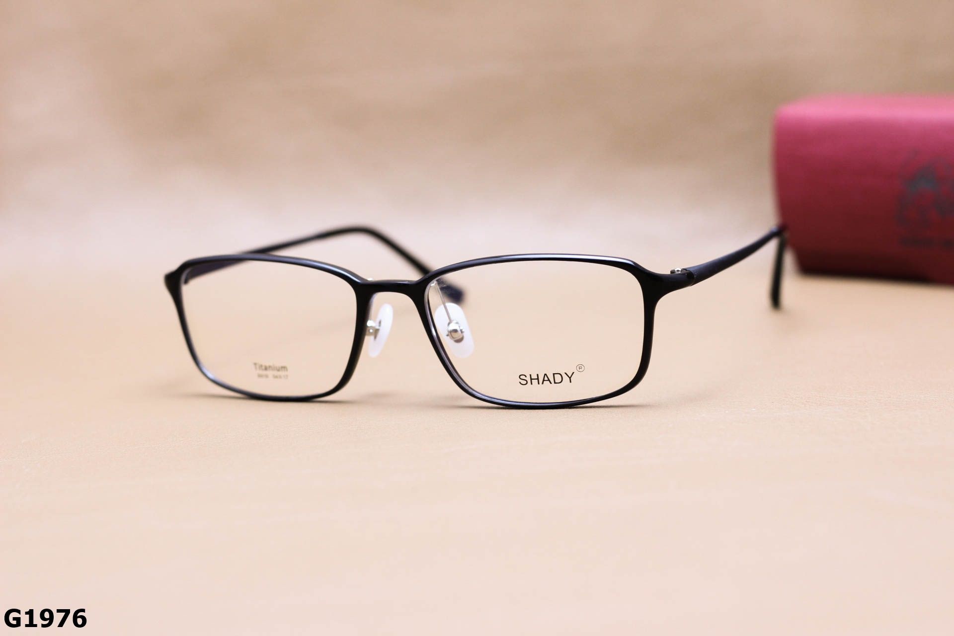 Gọng Kính Cận SHADY Dáng Vuông Bầu Unisex, Chất Nhựa Ultem & Titanium IP - G1976
