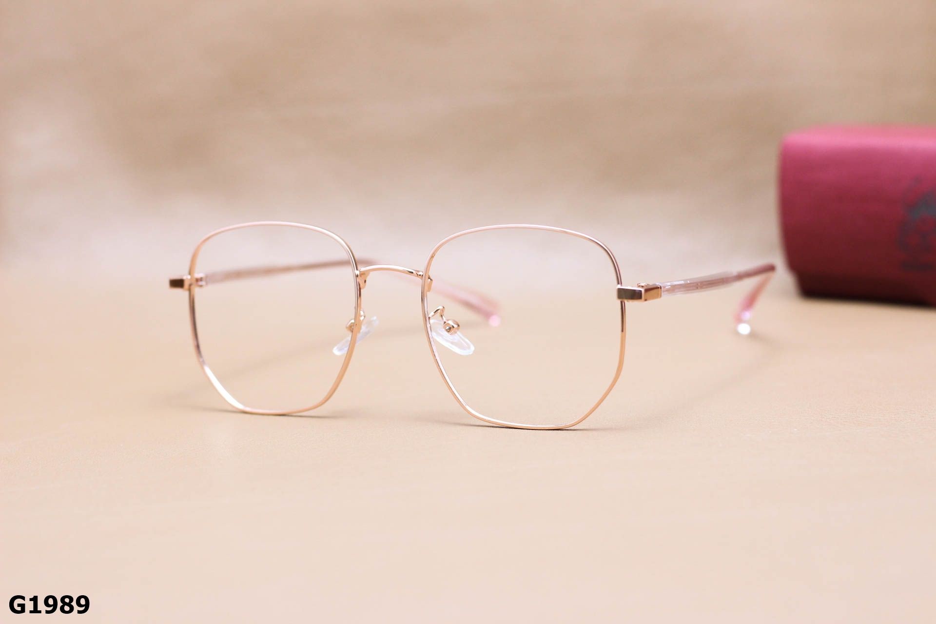 Gọng Kính Cận Hợp Kim Đa Giác Oversize Thanh Mảnh Thời Trang Unisex - G1989