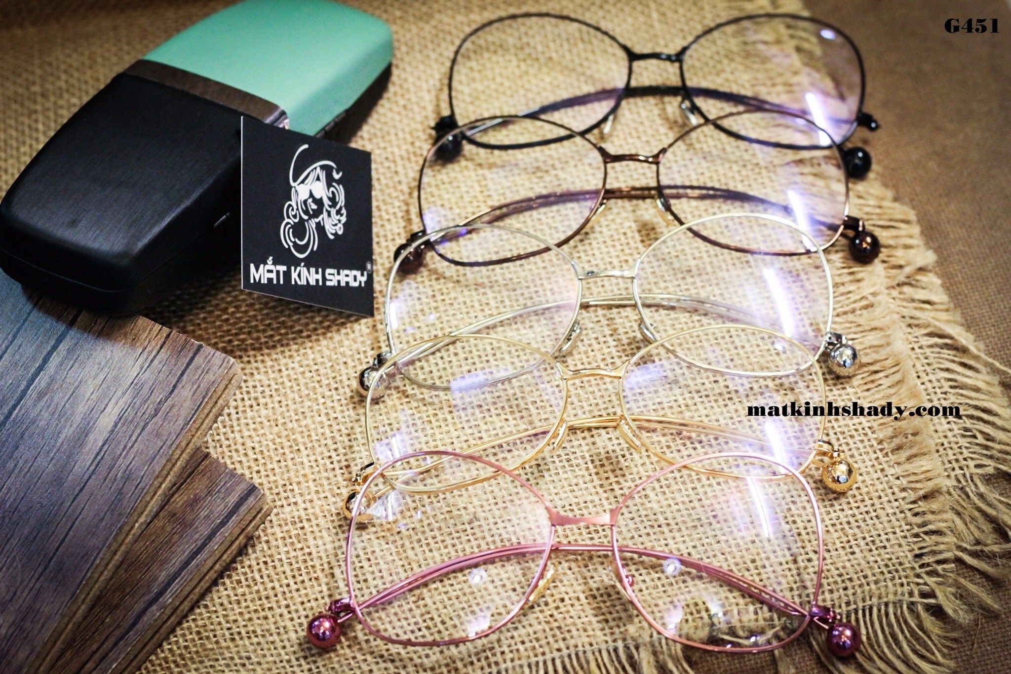 Gọng Kính Ngược Thời Trang Hàn Quốc Unisex (Hợp Kim) - G451