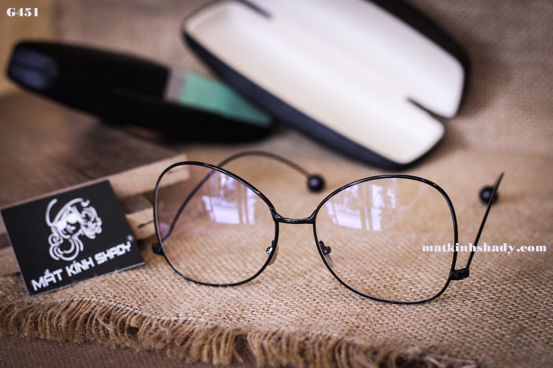 Gọng Kính Ngược Thời Trang Hàn Quốc Unisex (Hợp Kim) - G451