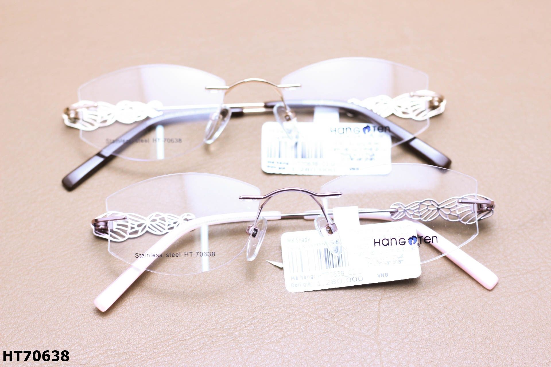 Gọng Kính Cận Thời Trang Unisex, Chất Hợp Kim Chính Hãng Hang-Ten - HT70638