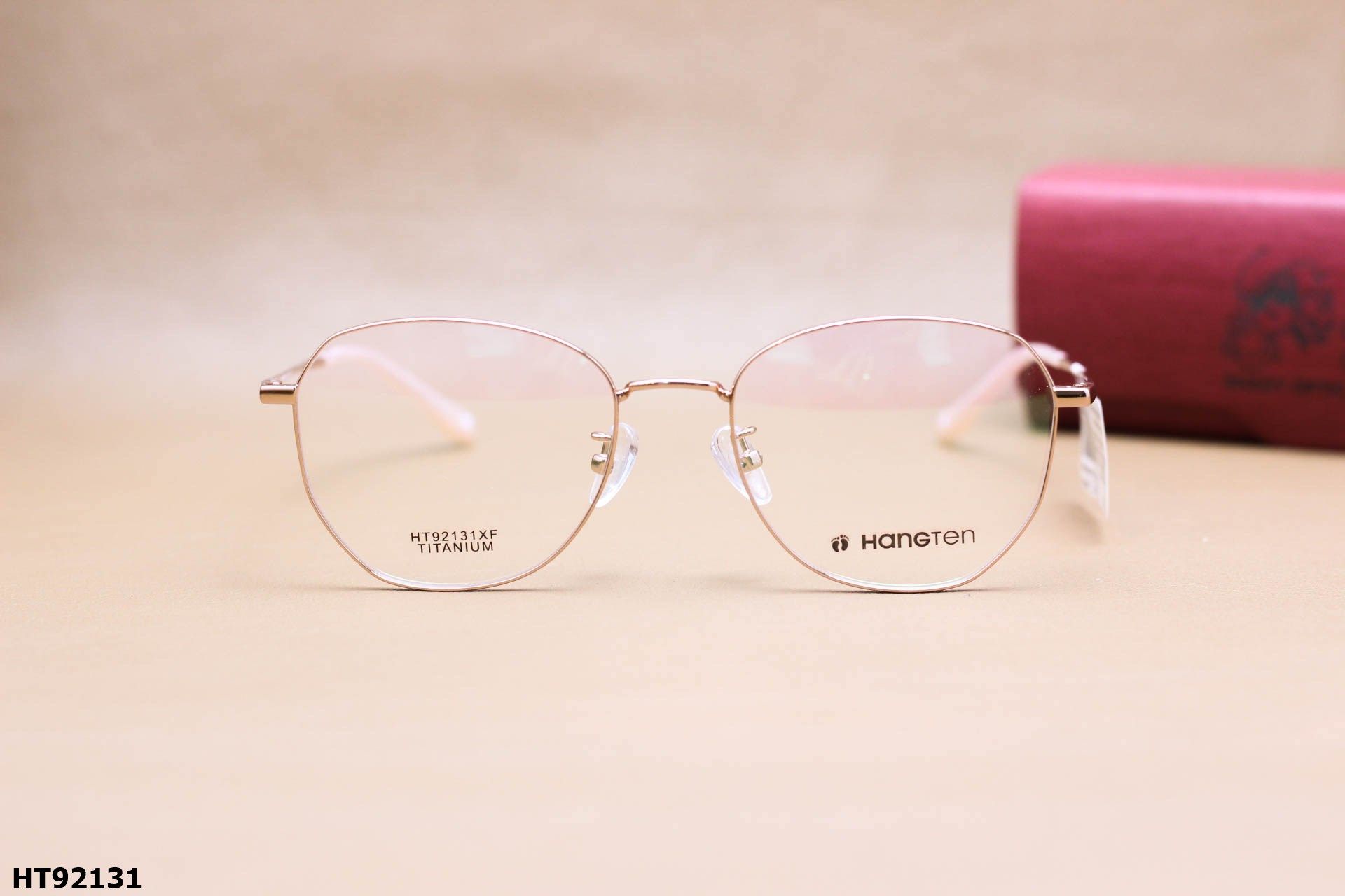 Gọng Kính Cận Lục Giác Thời Trang Unisex, Chất Hợp Kim Cao Cấp Chính Hãng Hang-Ten - HT92131