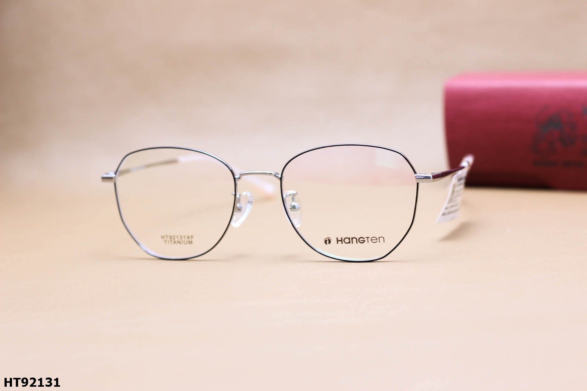 Gọng Kính Cận Lục Giác Thời Trang Unisex, Chất Hợp Kim Cao Cấp Chính Hãng Hang-Ten - HT92131