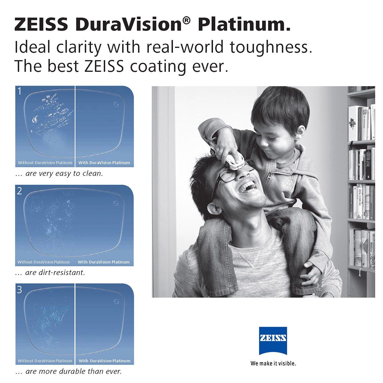  Tròng Kính Mỏng Chống Chói Duravision® Platinum Zeiss 1.60 