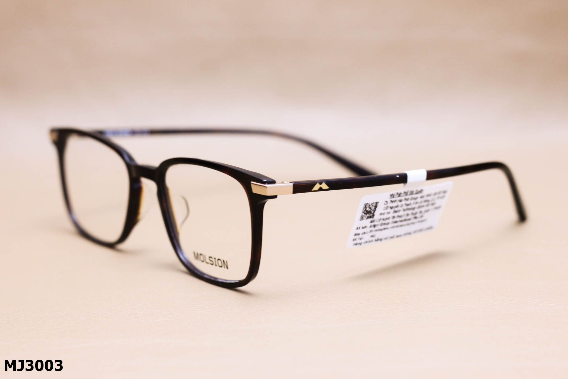 Gọng Kính Cận Chính Hãng Molsion Unisex, Chất Nhựa Acetate Nguyên Khối - MJ3003