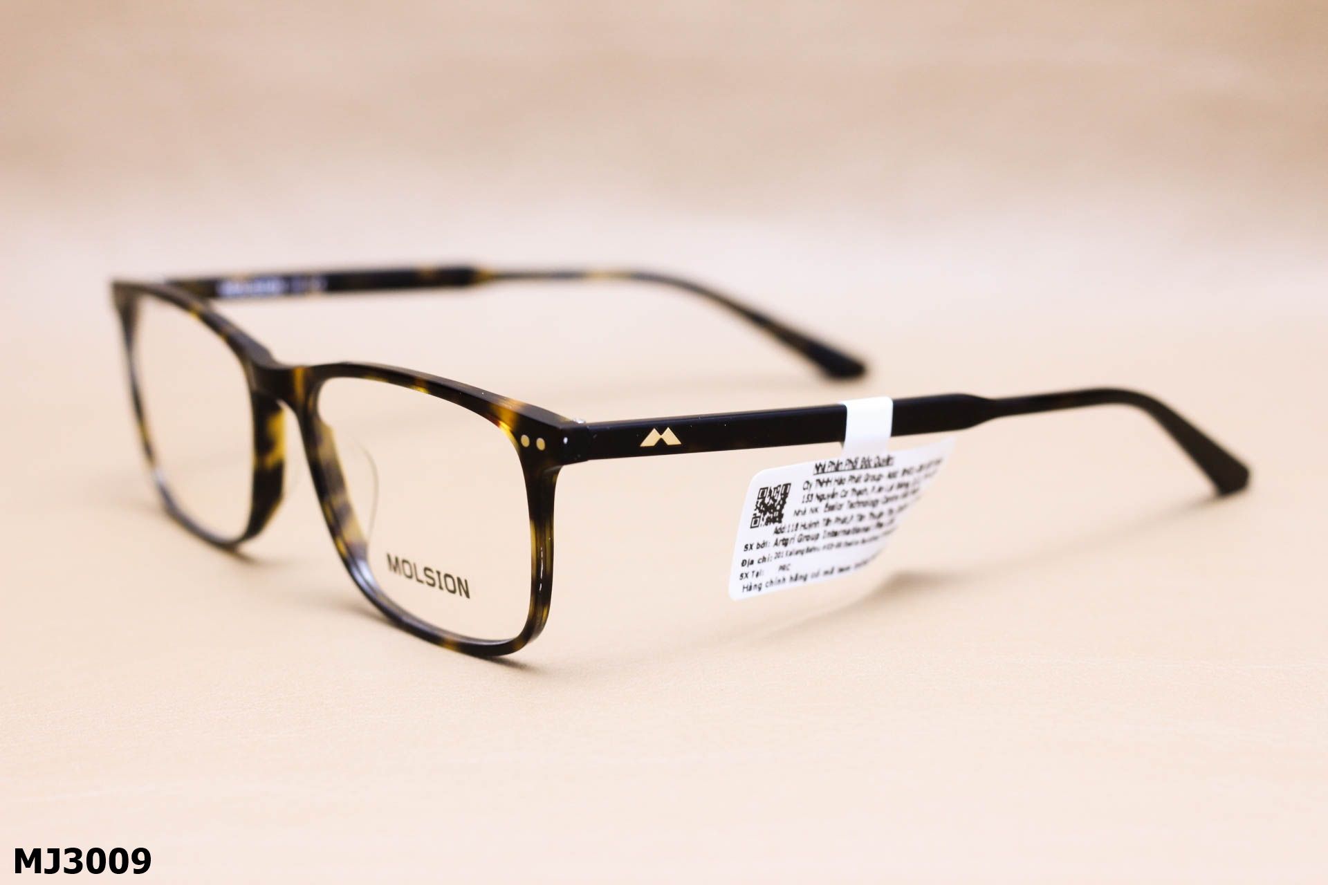 Gọng Kính Cận Chính Hãng Molsion Unisex, Chất Nhựa Acetate Nguyên Khối - MJ3009