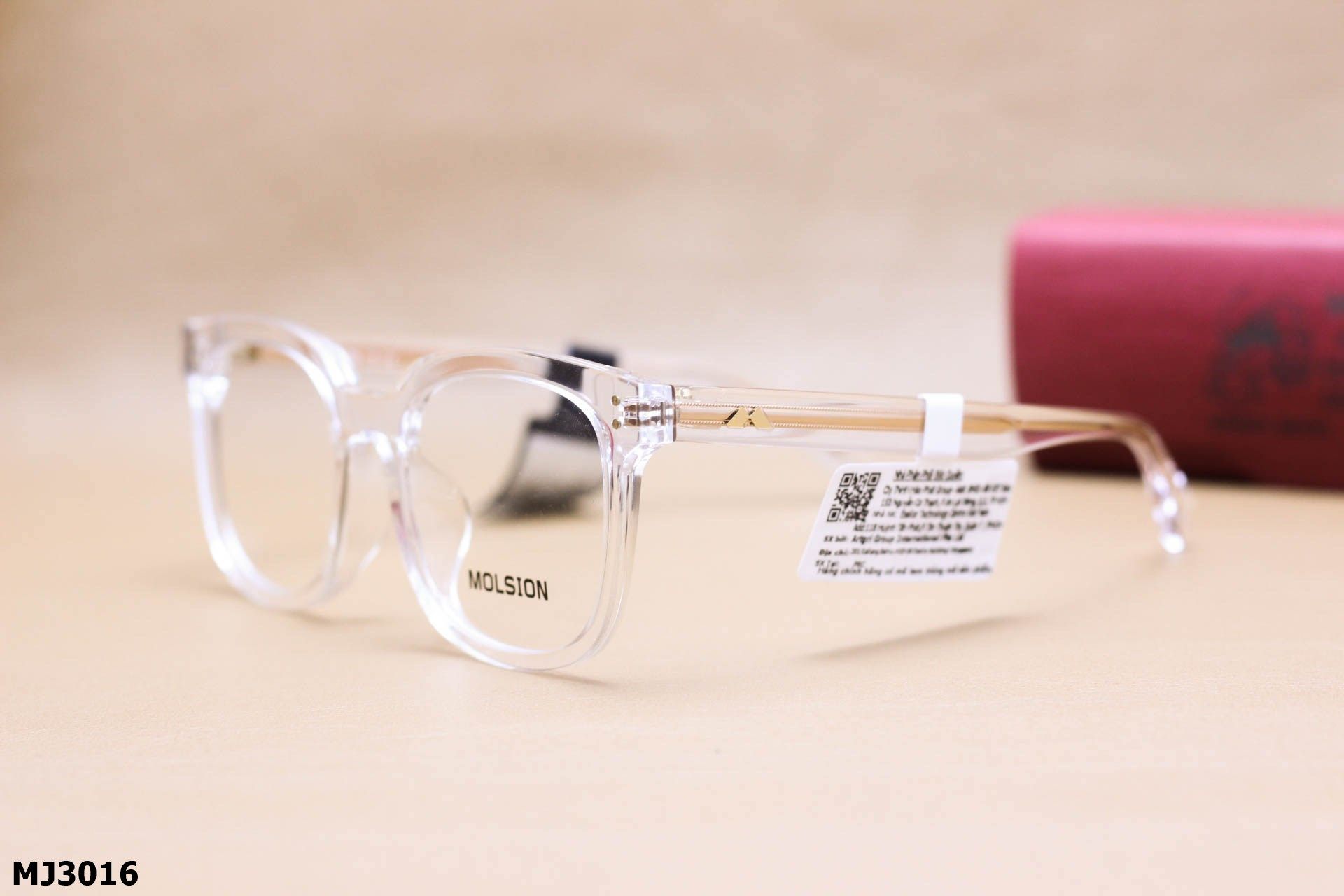 Gọng Kính Cận Chính Hãng Molsion Unisex 2020, Chất Nhựa Acetate Nguyên Khối - MJ3016