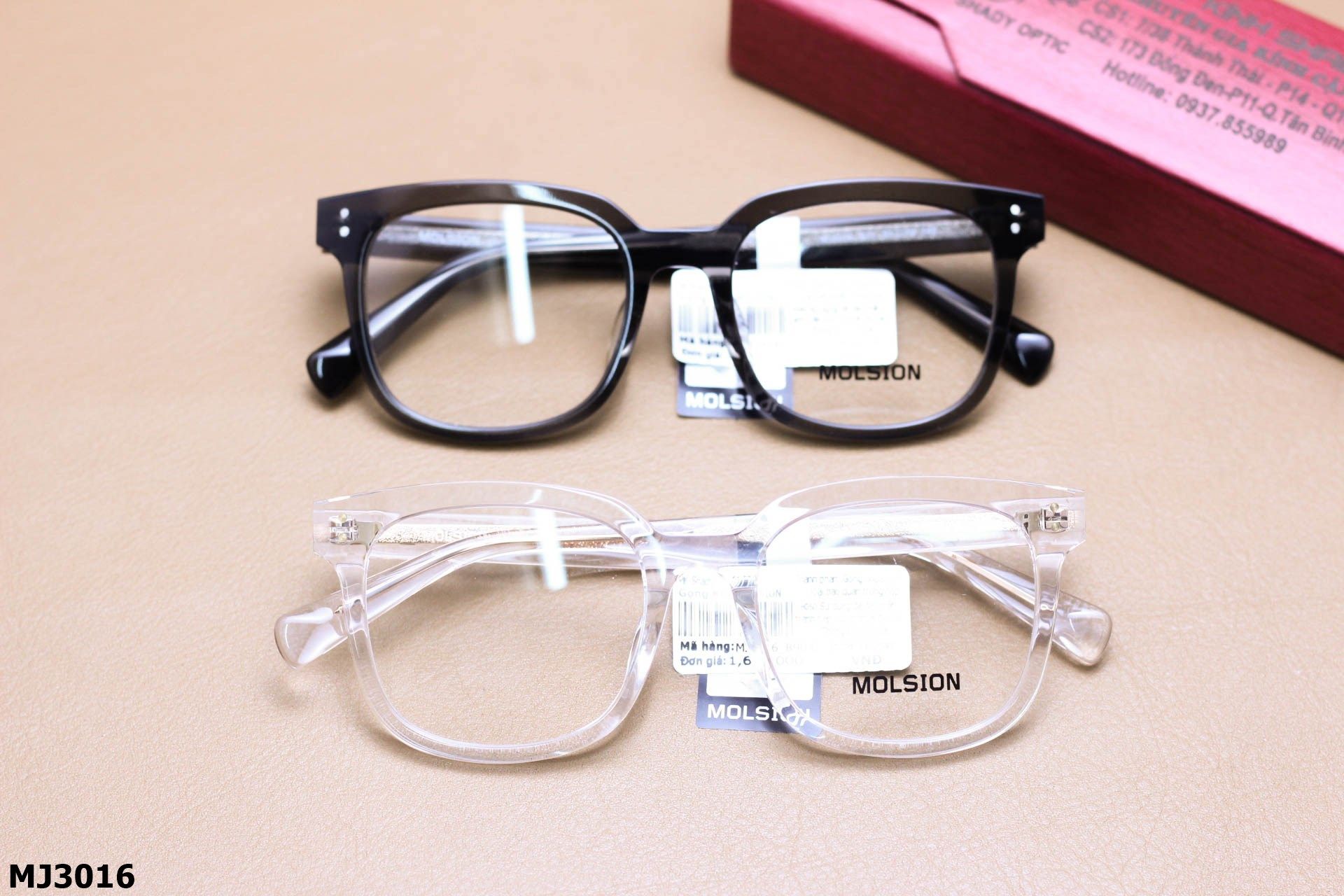 Gọng Kính Cận Chính Hãng Molsion Unisex 2020, Chất Nhựa Acetate Nguyên Khối - MJ3016