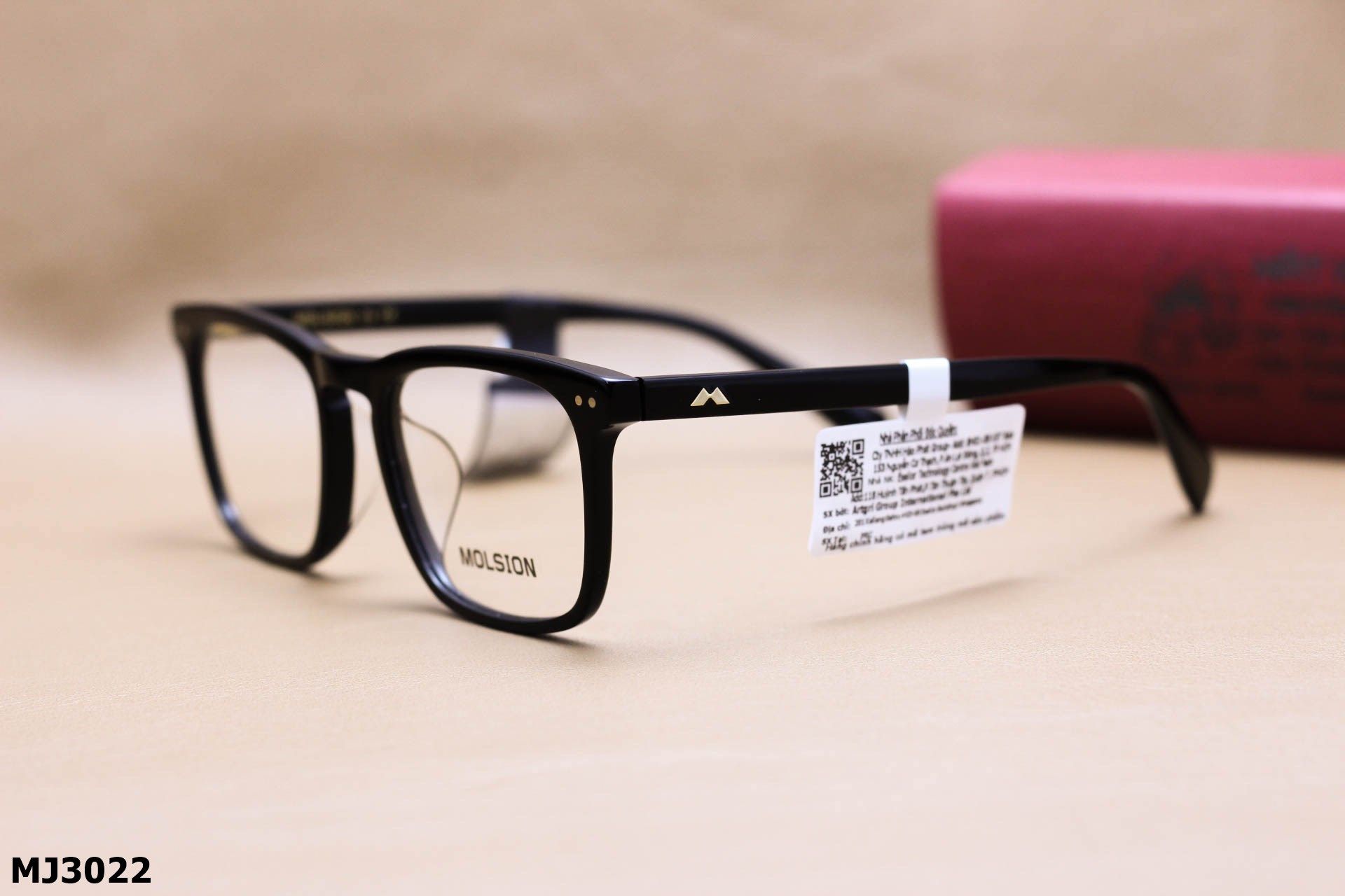 Gọng Kính Cận Chính Hãng Molsion Thời Trang Unisex, Chất Nhựa Acetate Nguyên Khối - MJ3022