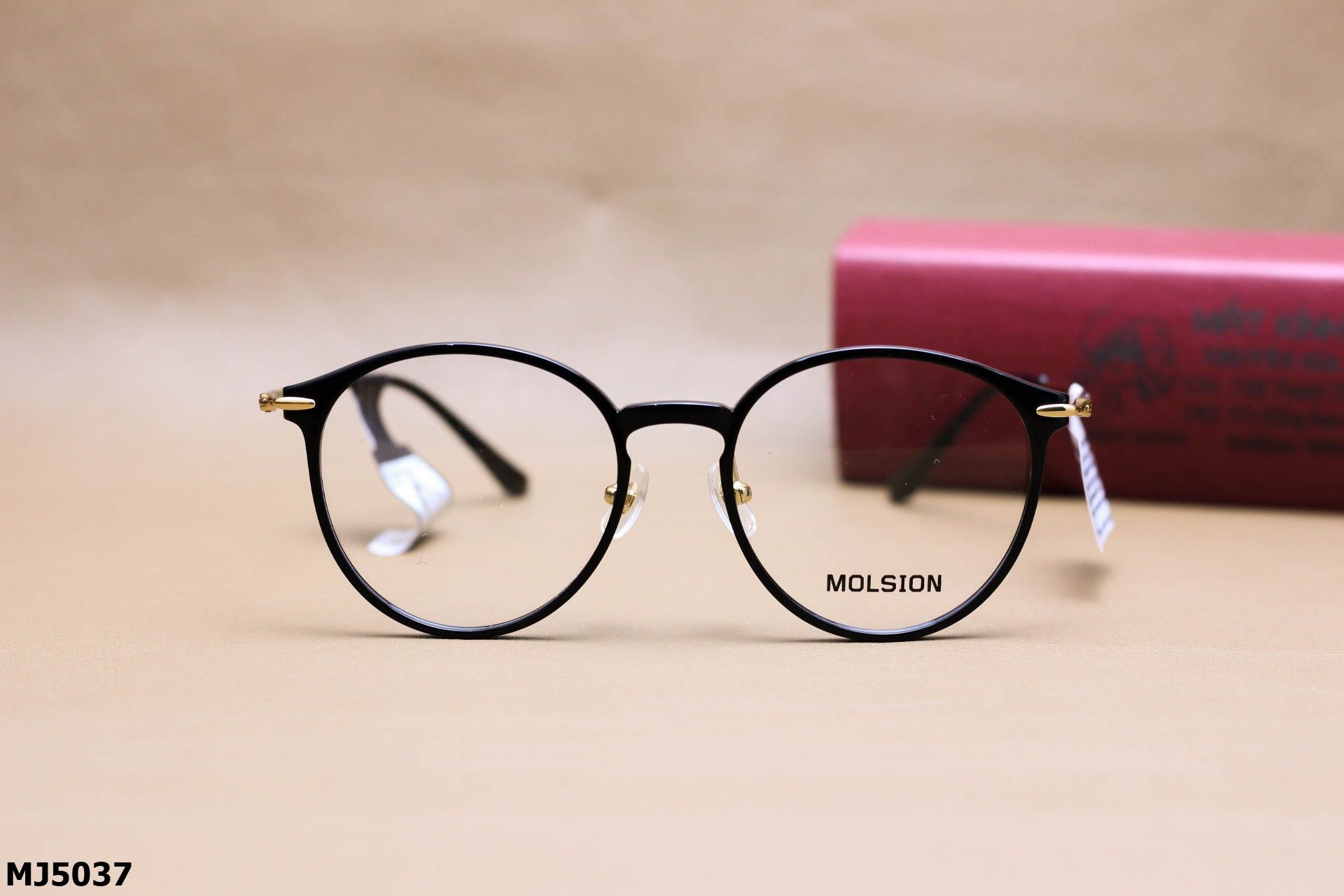 Gọng Kính Cận Dáng Mắt Mèo Thời Trang Unisex Cao Cấp, Chính Hãng Molsion - MJ5037