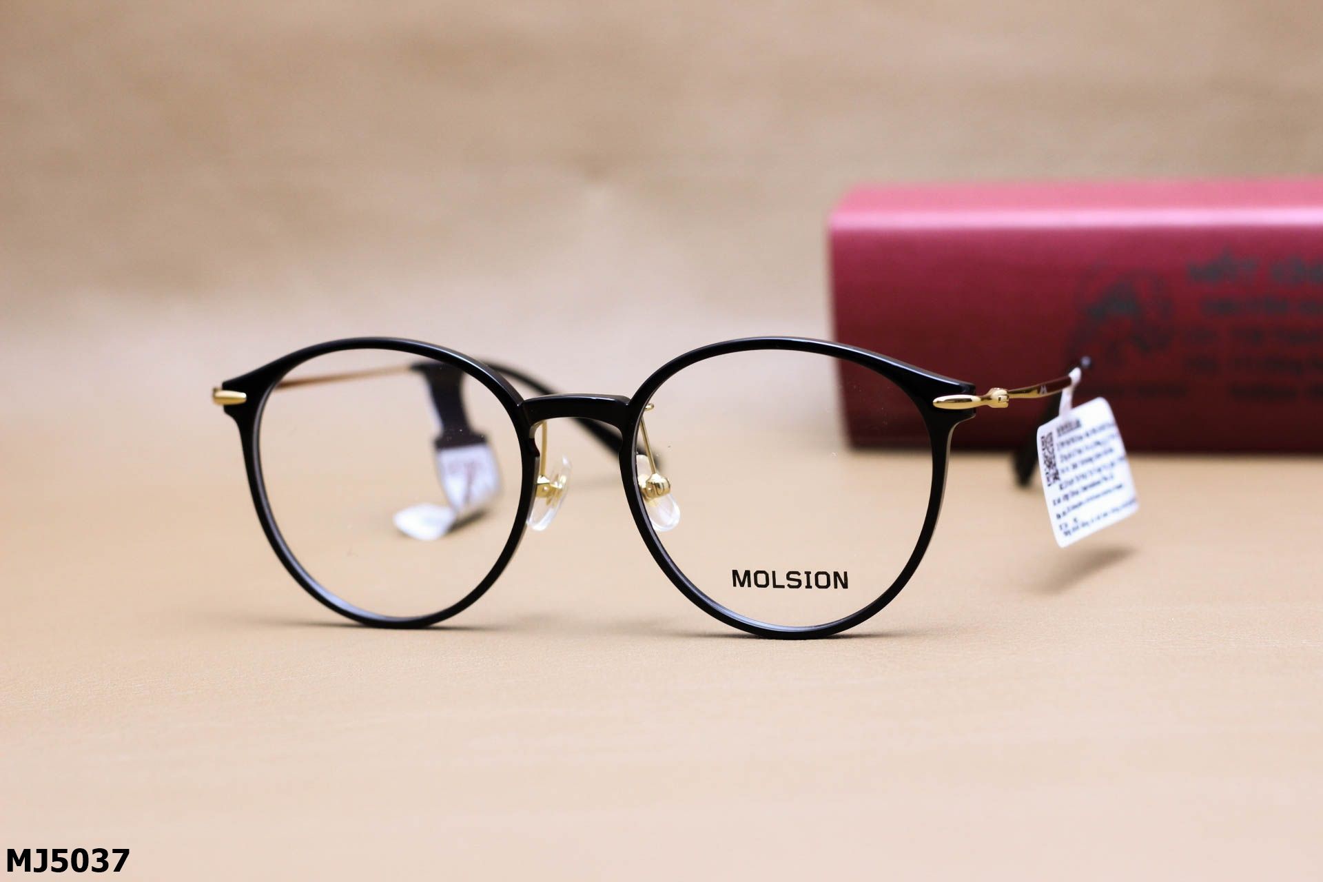Gọng Kính Cận Dáng Mắt Mèo Thời Trang Unisex Cao Cấp, Chính Hãng Molsion - MJ5037