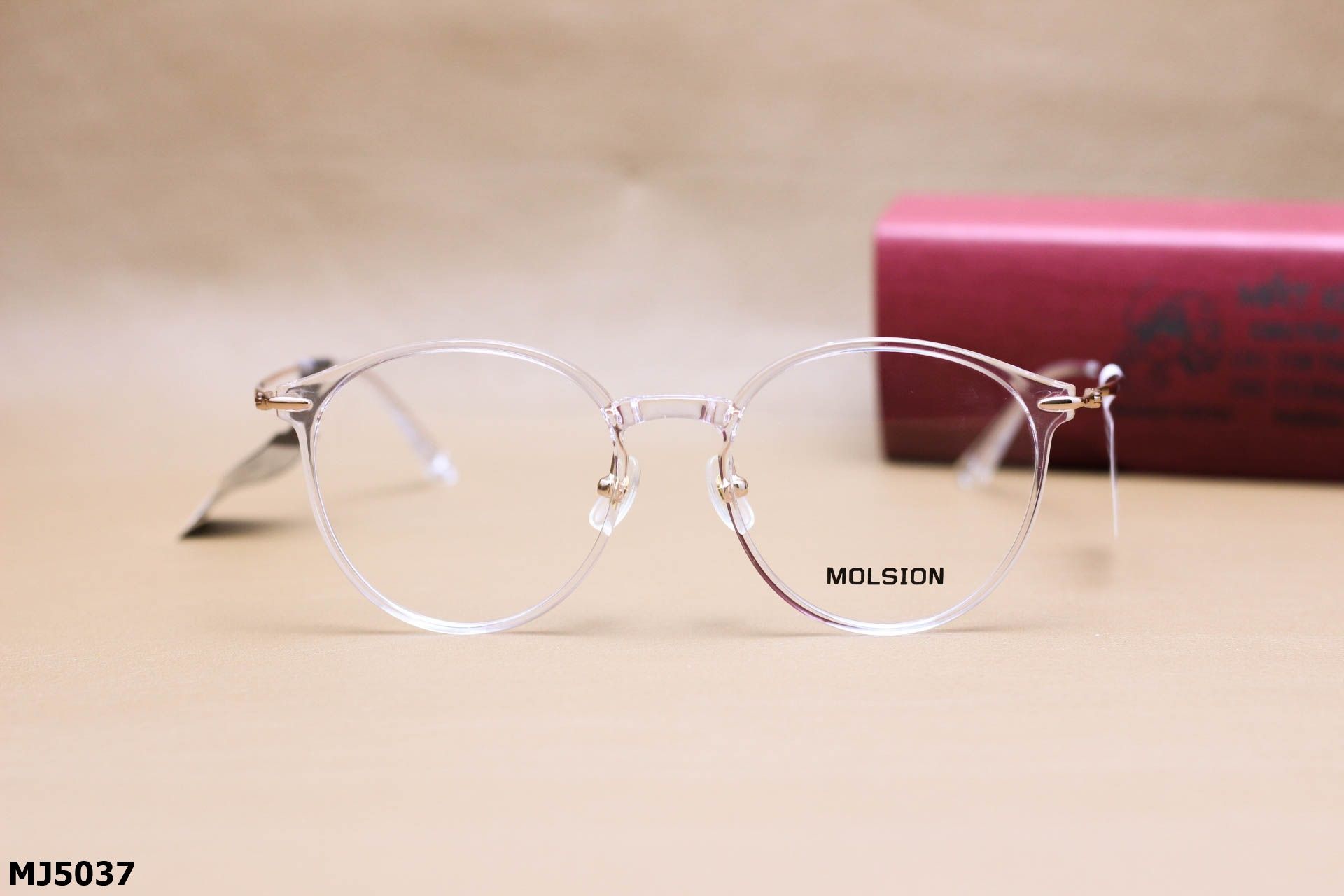Gọng Kính Cận Dáng Mắt Mèo Thời Trang Unisex Cao Cấp, Chính Hãng Molsion - MJ5037