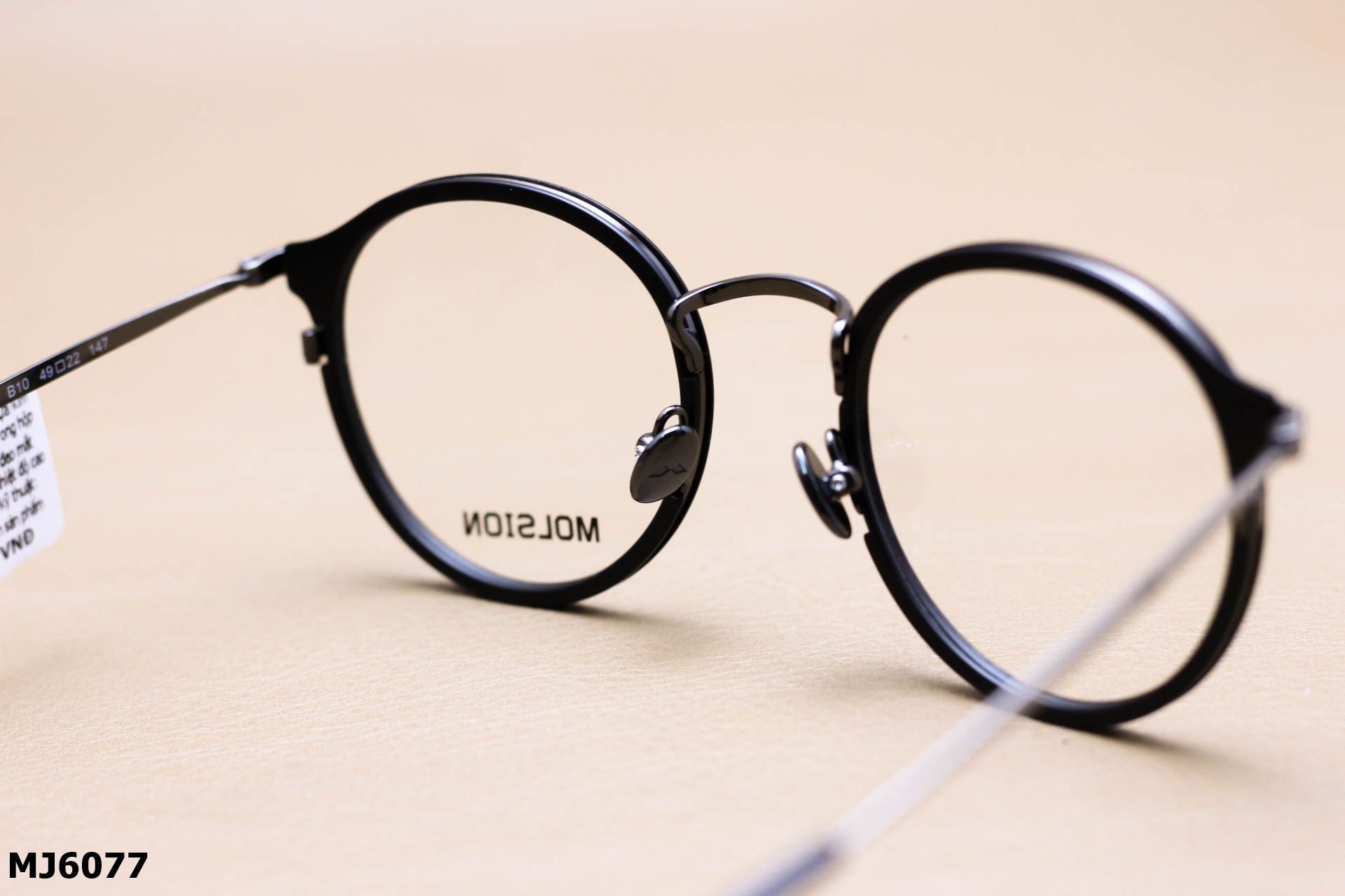 Gọng Kính Cận Chính Hãng Molsion Unisex, Chất Nhựa TR Và Thép Không Gỉ Cao Cấp - MJ6077