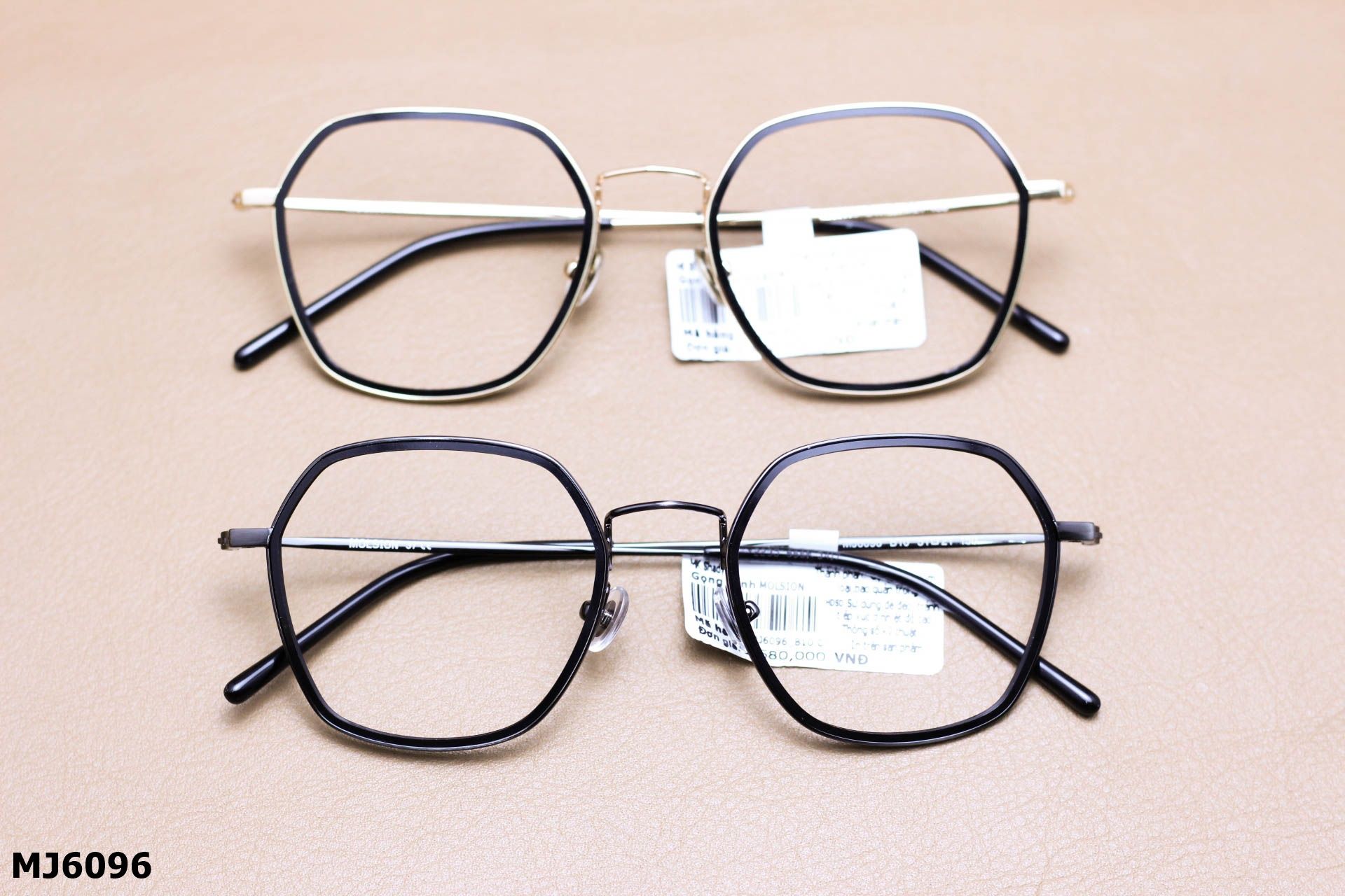 Gọng Kính Cận Chính Hãng Molsion Unisex, Chất Nhựa Acetate, Hợp Kim - MJ6096