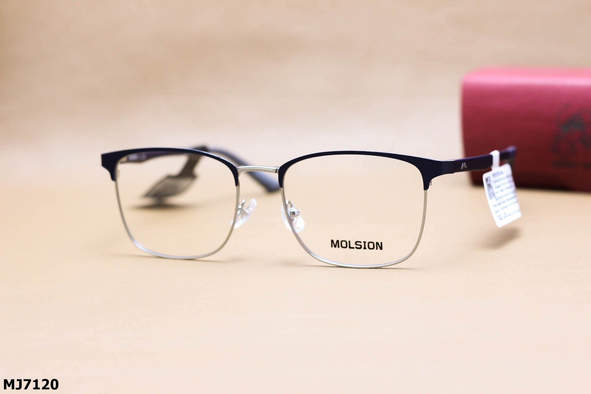 Gọng Kính Cận Dáng Vuông Thời Trang Unisex, Chất Liệu Hợp Kim Cao Cấp Chính Hãng MOLSION - MJ7120