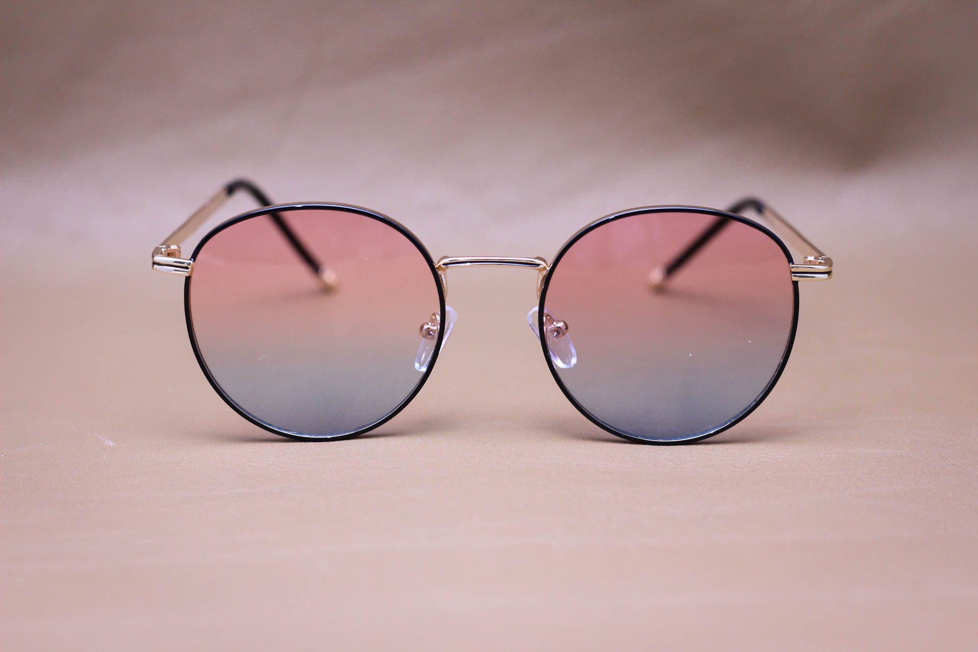 Kính Mát Hợp Kim Dáng Tròn Ngố Unisex, Tròng Chống Chói Loá - MK1071