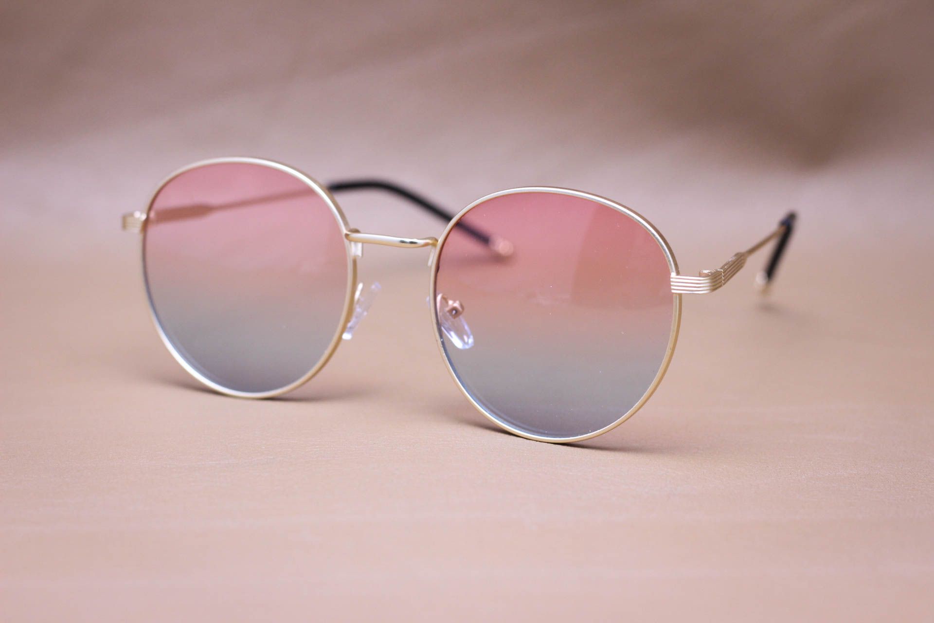 Kính Mát Hợp Kim Dáng Tròn Ngố Unisex, Tròng Chống Chói Loá - MK1071