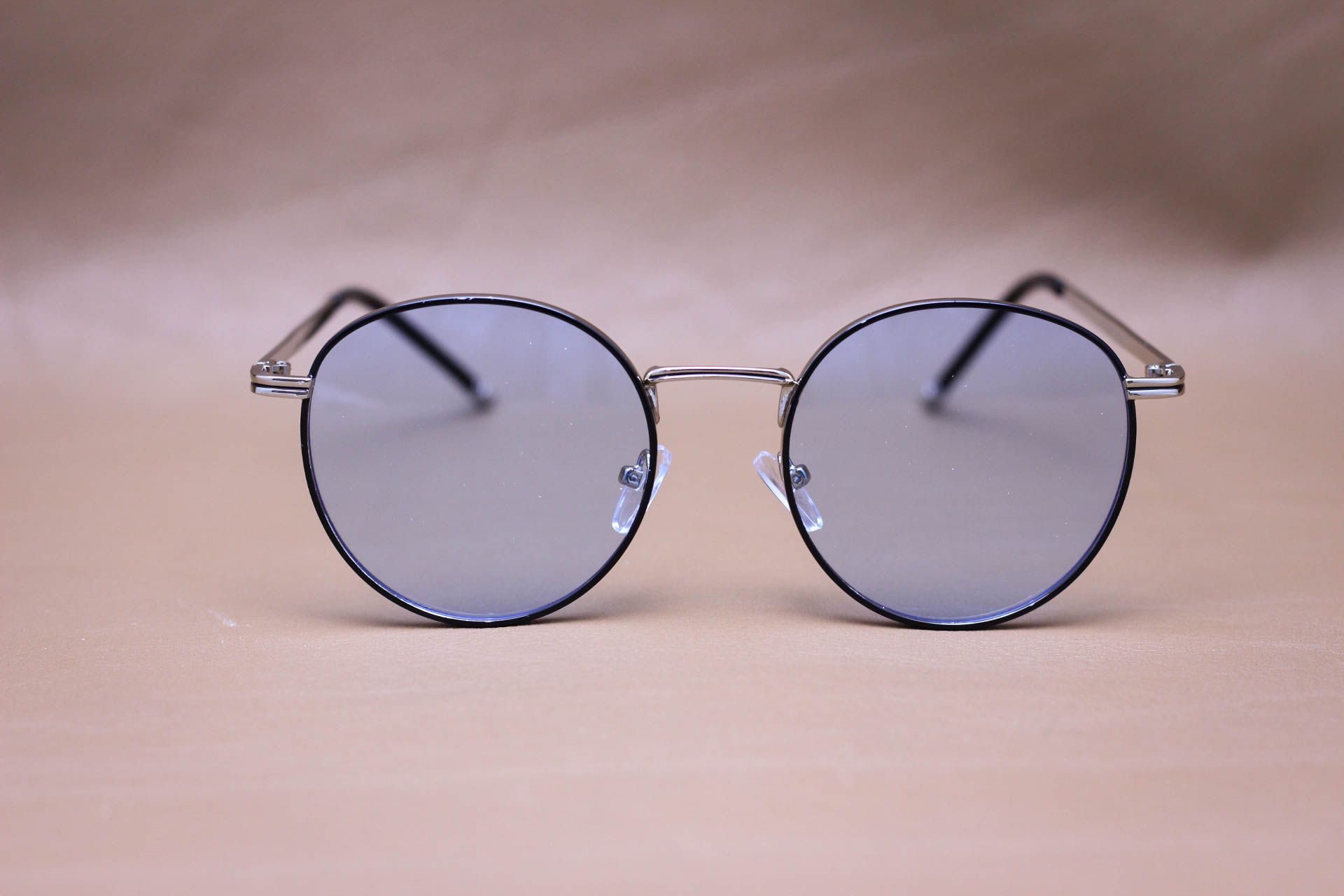 Kính Mát Hợp Kim Dáng Tròn Ngố Unisex, Tròng Chống Chói Loá - MK1071