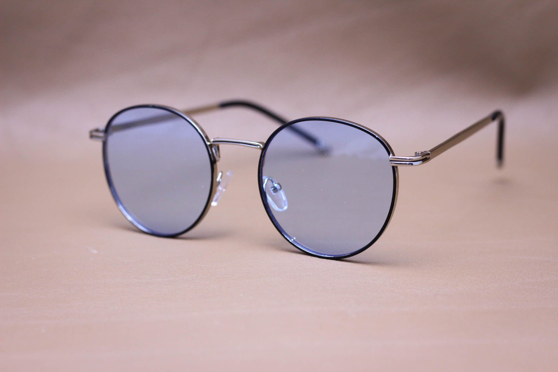 Kính Mát Hợp Kim Dáng Tròn Ngố Unisex, Tròng Chống Chói Loá - MK1071