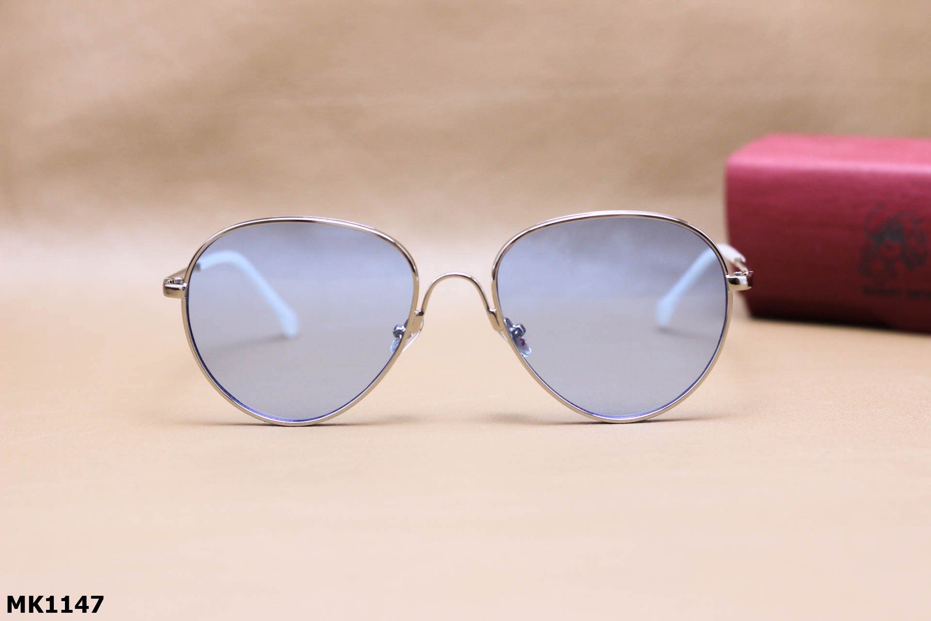 Kính Mát Aviator Chất Liệu Hợp Kim, Tròng Chống Chói Lóa Và UV400 - MK1147