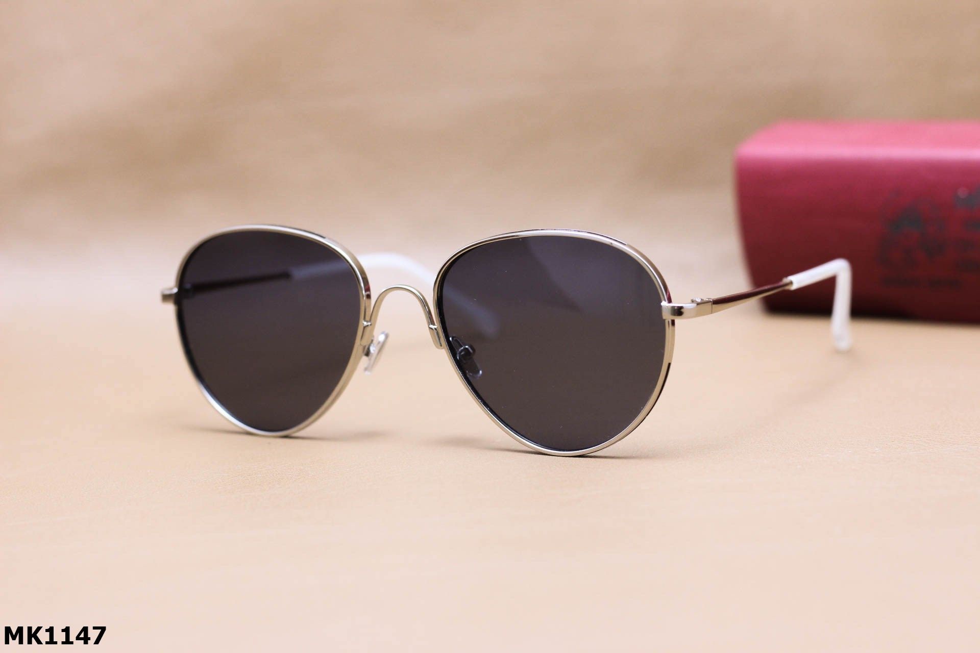 Kính Mát Aviator Chất Liệu Hợp Kim, Tròng Chống Chói Lóa Và UV400 - MK1147