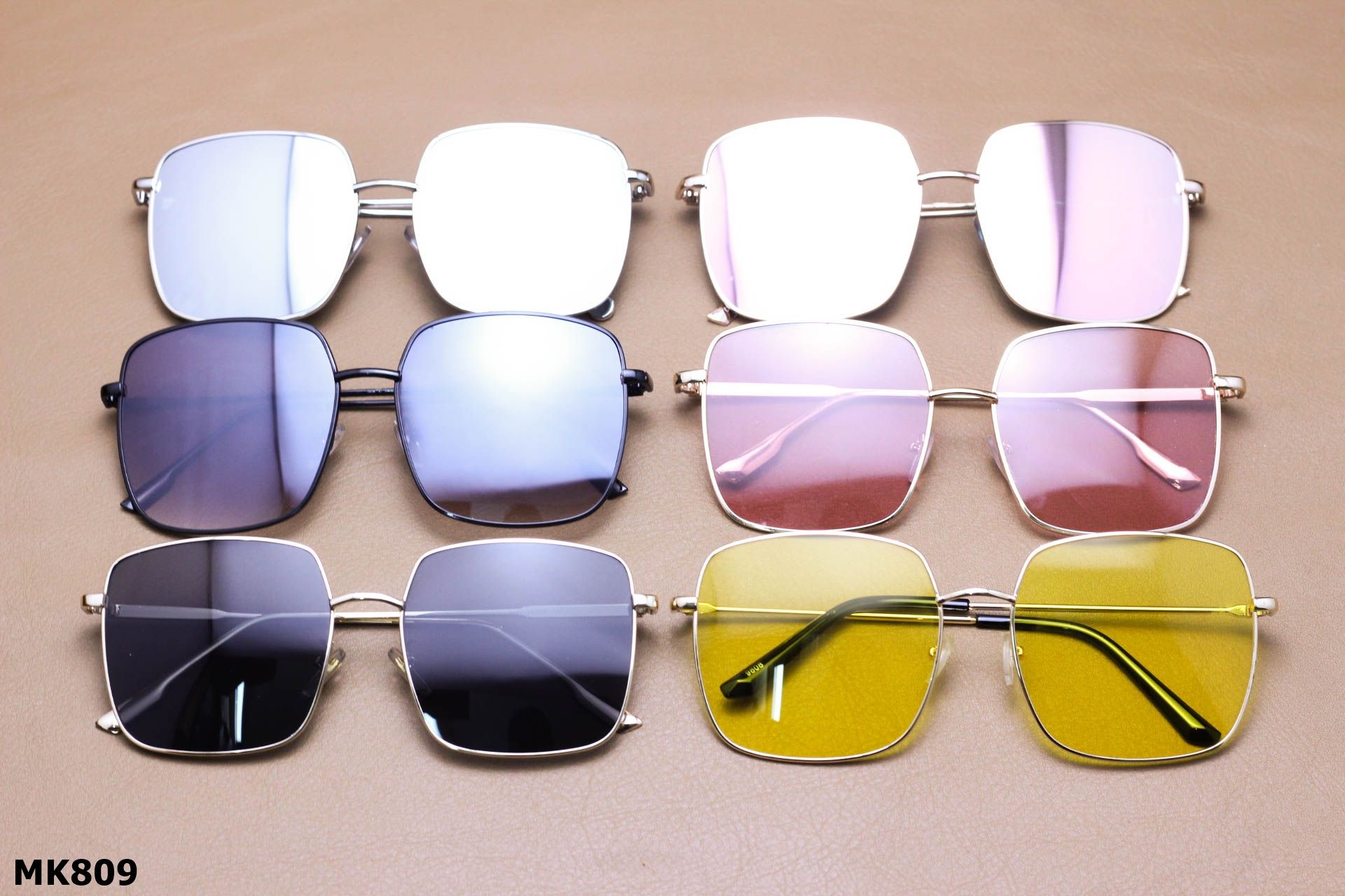Kính Mát Vuông Thời Trang Unisex, Tròng Chống UV400 - MK809