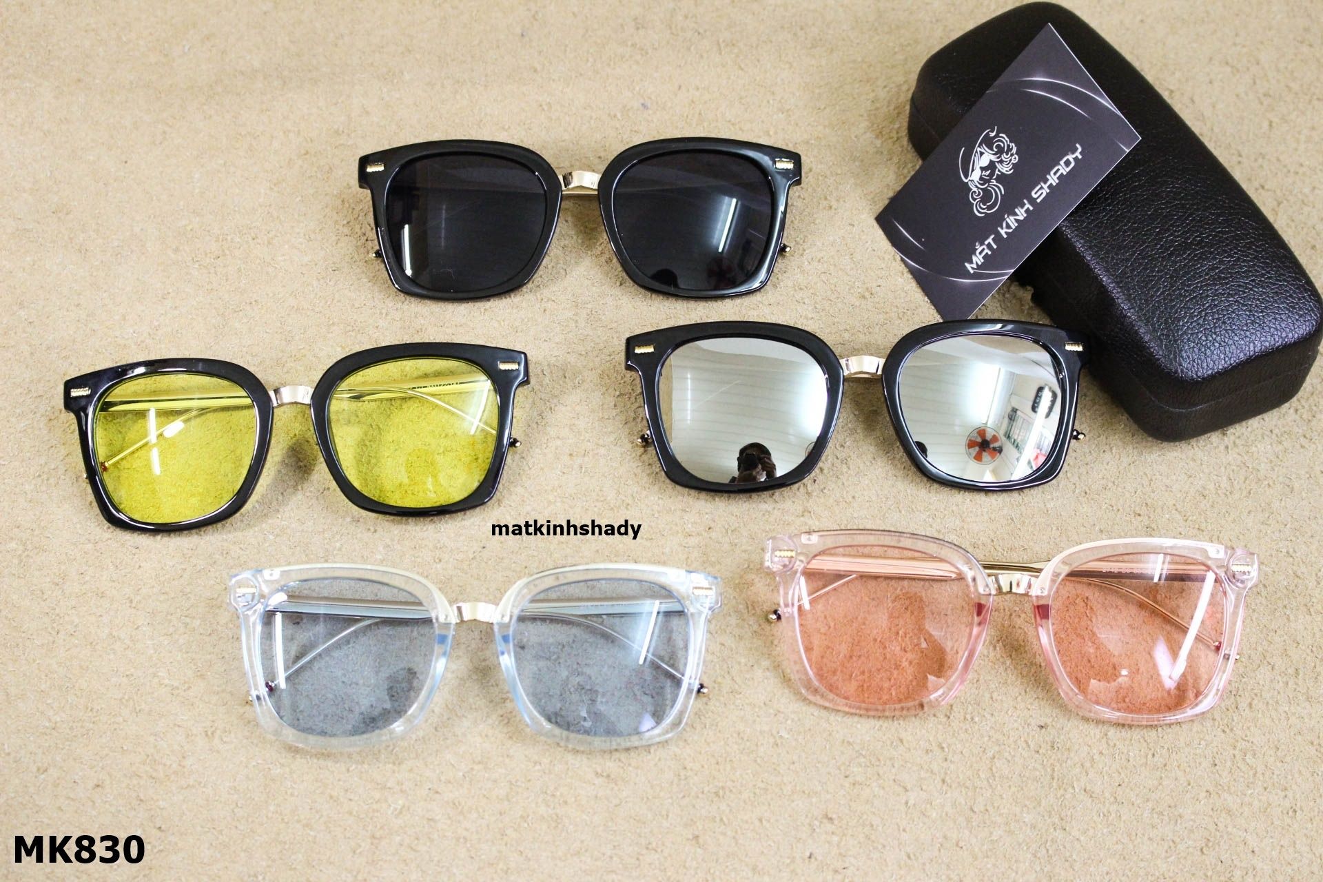 Kính Mát Thời Trang Unisex, Tròng Chống Chói Loá (Hợp Kim) - MK830