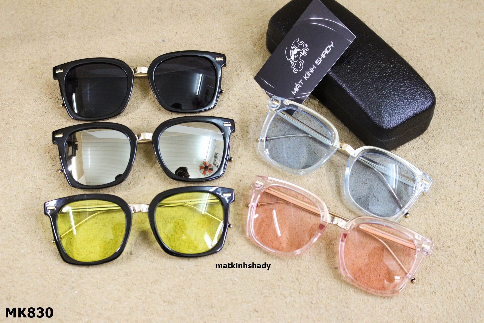 Kính Mát Thời Trang Unisex, Tròng Chống Chói Loá (Hợp Kim) - MK830
