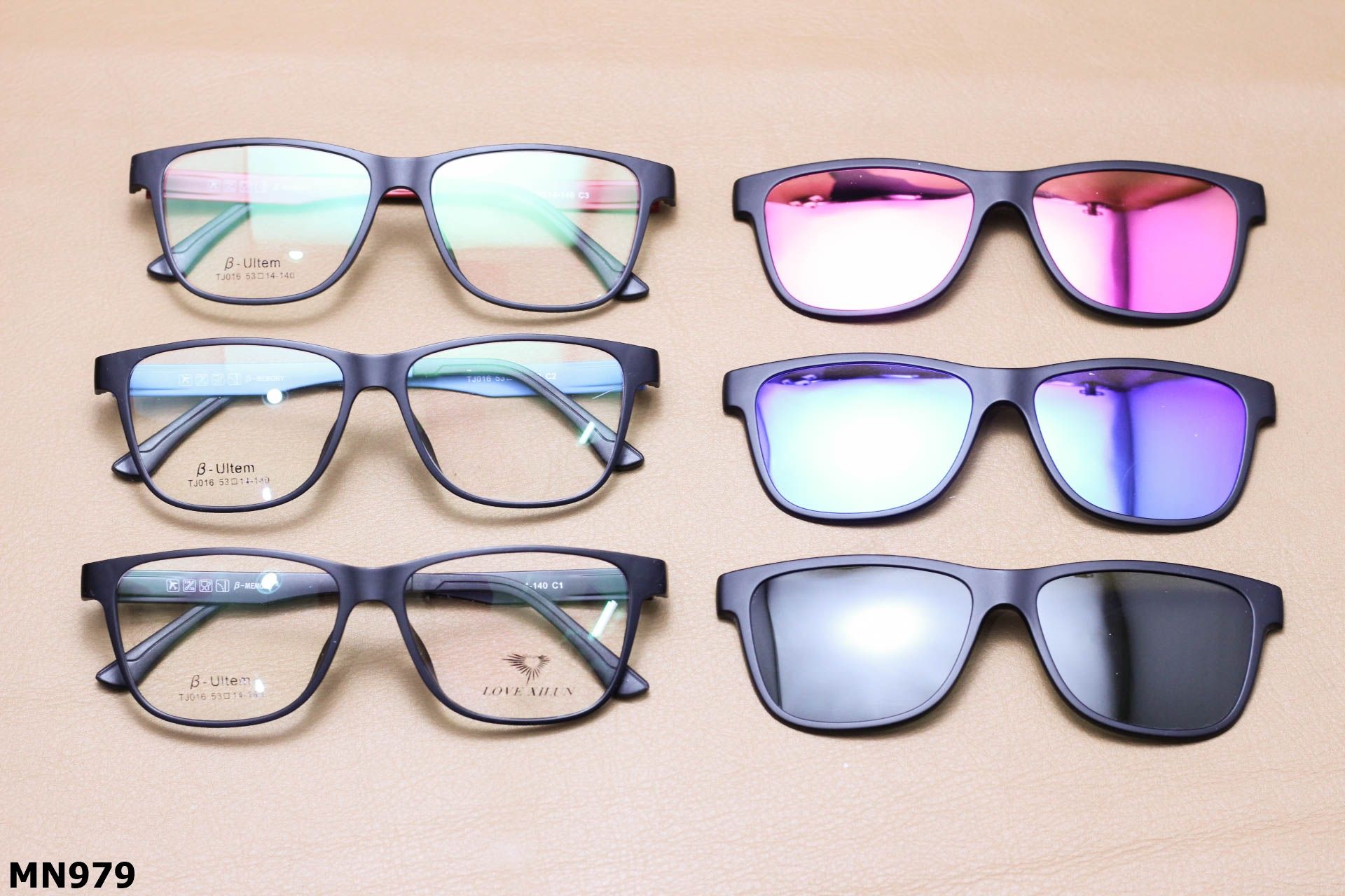 Kính Mát 2 Trong 1 Unisex, Nhựa Ultem Cao Cấp - MN979
