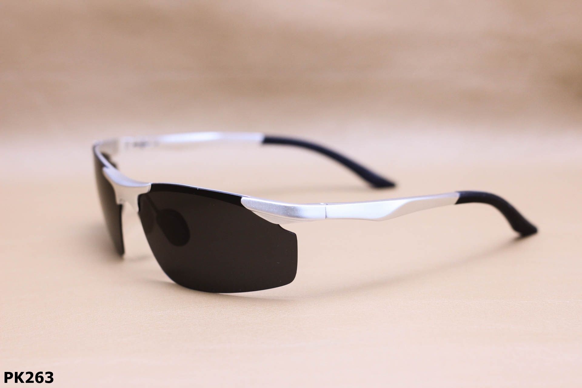 Kính Mát Vuông Không Viền Thể Thao Nam, Tròng Polarized Chống Phân Cực - PK263