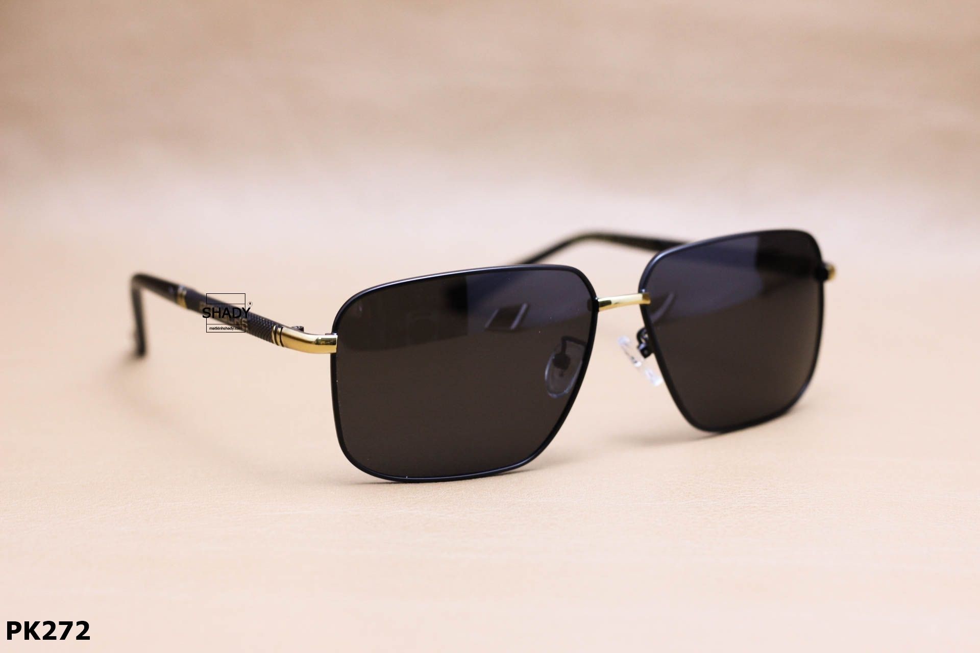 Kính Mát Vuông Thời Trang Nam, Tròng Polarized Chống Phân Cực - PK272
