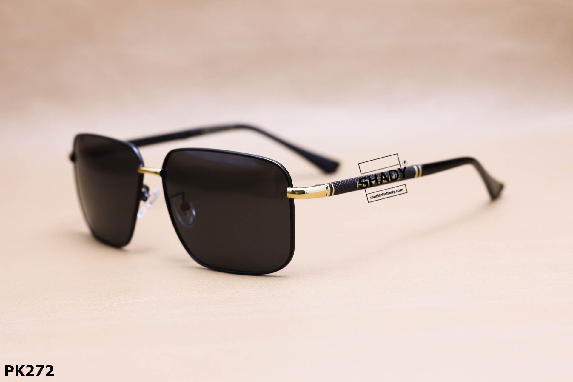 Kính Mát Vuông Thời Trang Nam, Tròng Polarized Chống Phân Cực - PK272