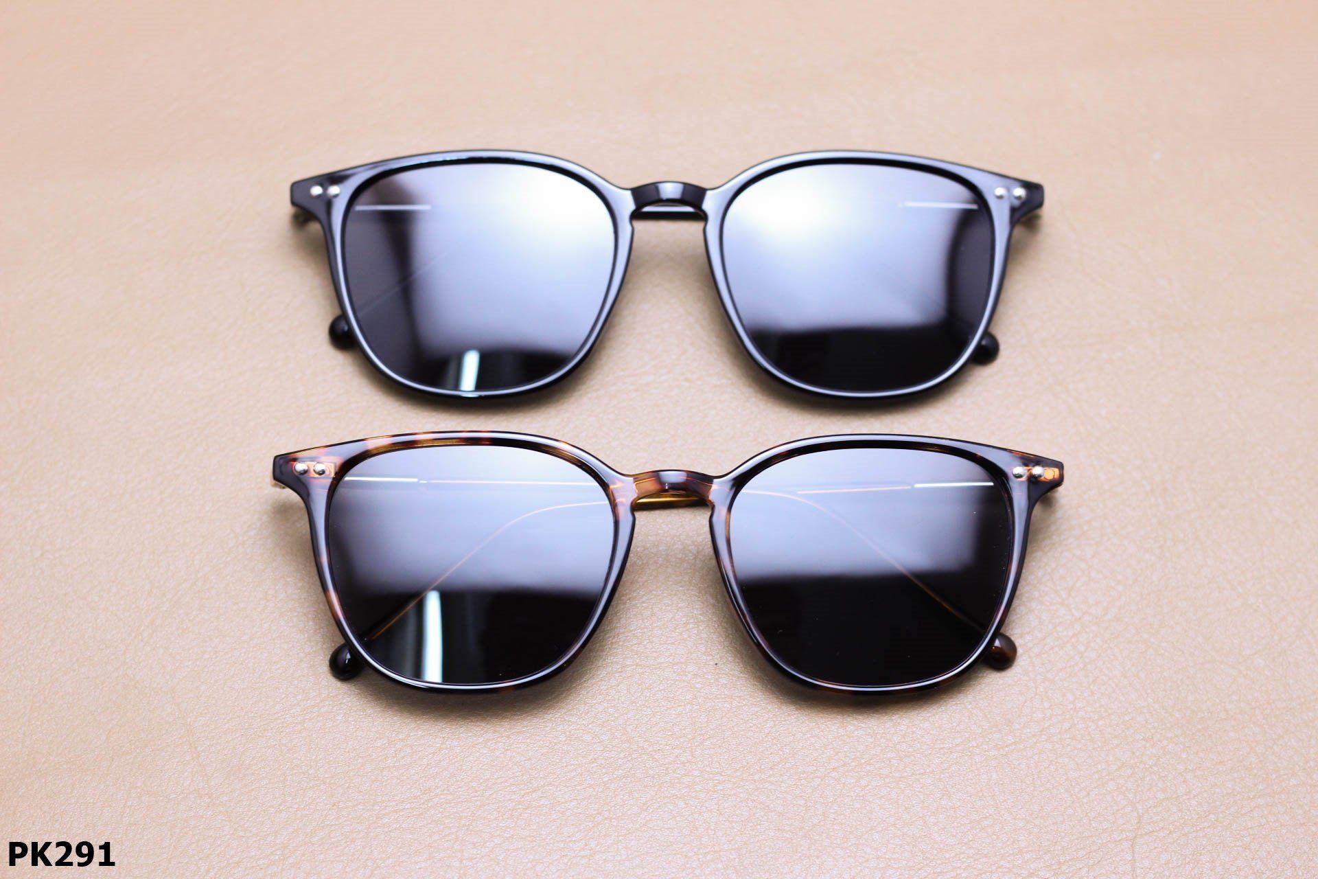 Kính Mát Hợp Kim Dáng Vuông Bầu Thời Trang Unisex, Chống UV400 - PK291