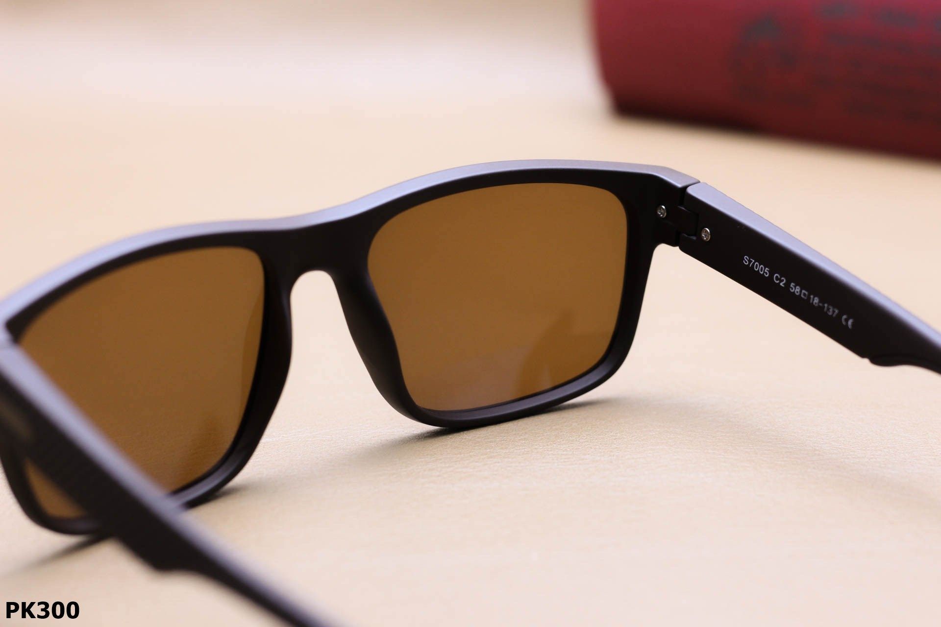 Kính Mát Vuông Thời Trang Nam, Tròng Polarized Chống Phân Cực Và UV400 - PK300