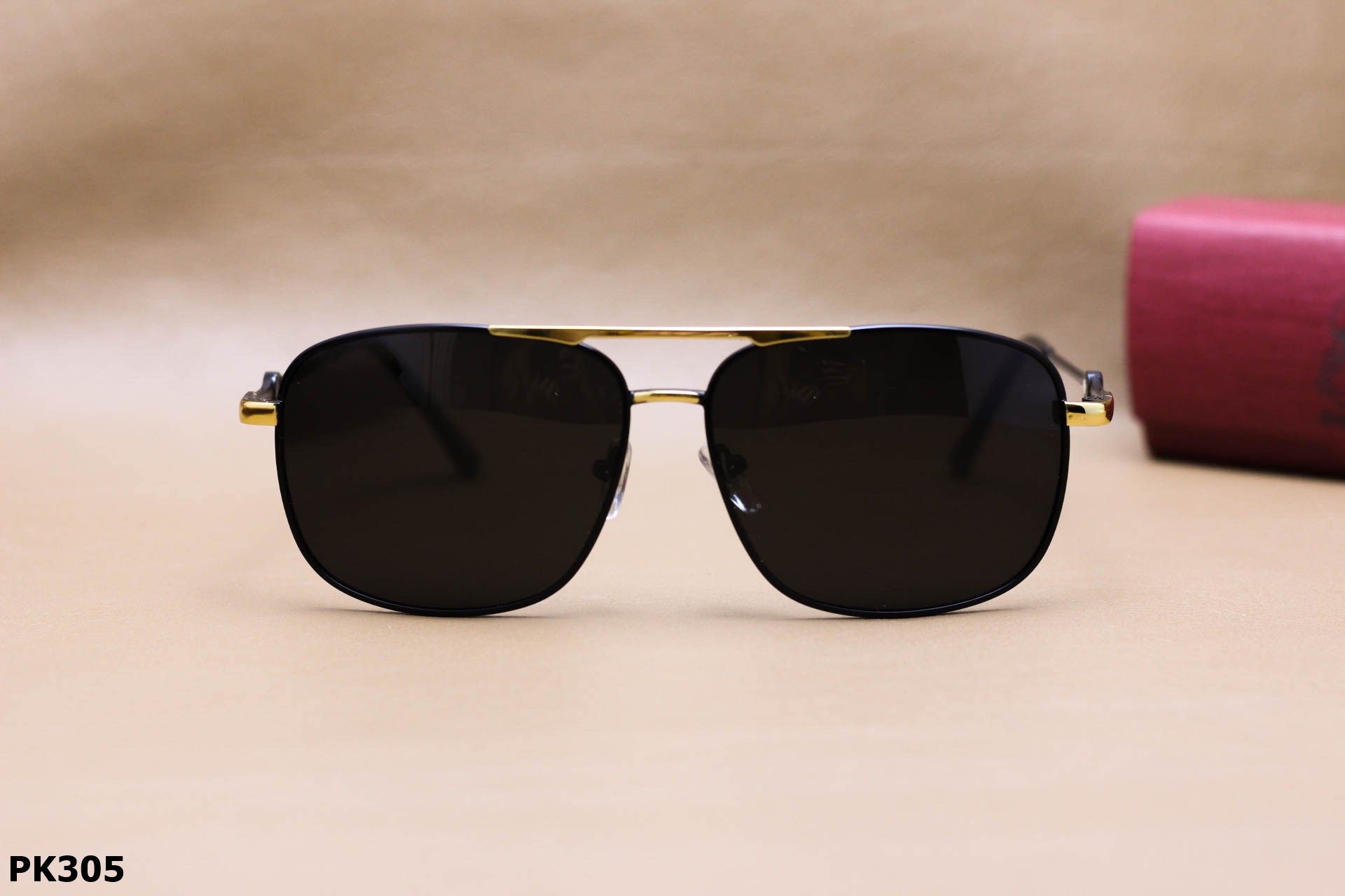 Kính Mát Vuông Thời Trang Nam Thanh Mảnh, Tròng Polarized Chống Phân Cực Và UV400 - PK305
