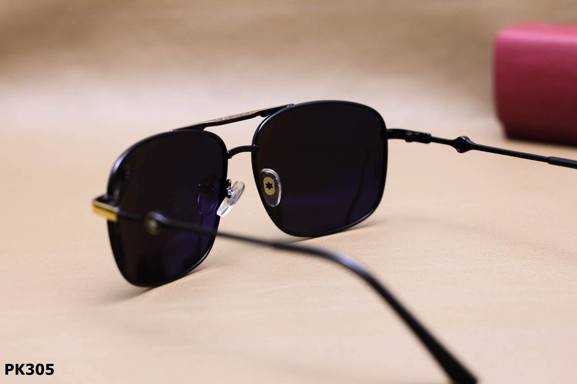 Kính Mát Vuông Thời Trang Nam Thanh Mảnh, Tròng Polarized Chống Phân Cực Và UV400 - PK305