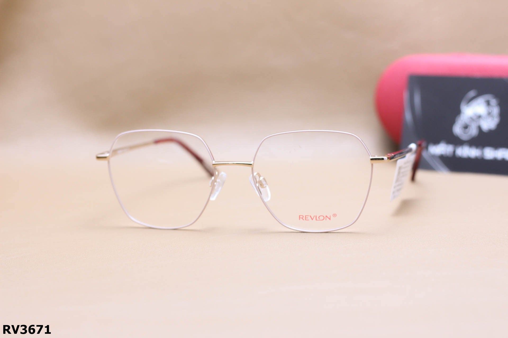 Gọng Kính Đa Giác Thời Trang Unisex Chính Hãng Revlon, Chất Liệu Thép Cao Cấp - RV3671