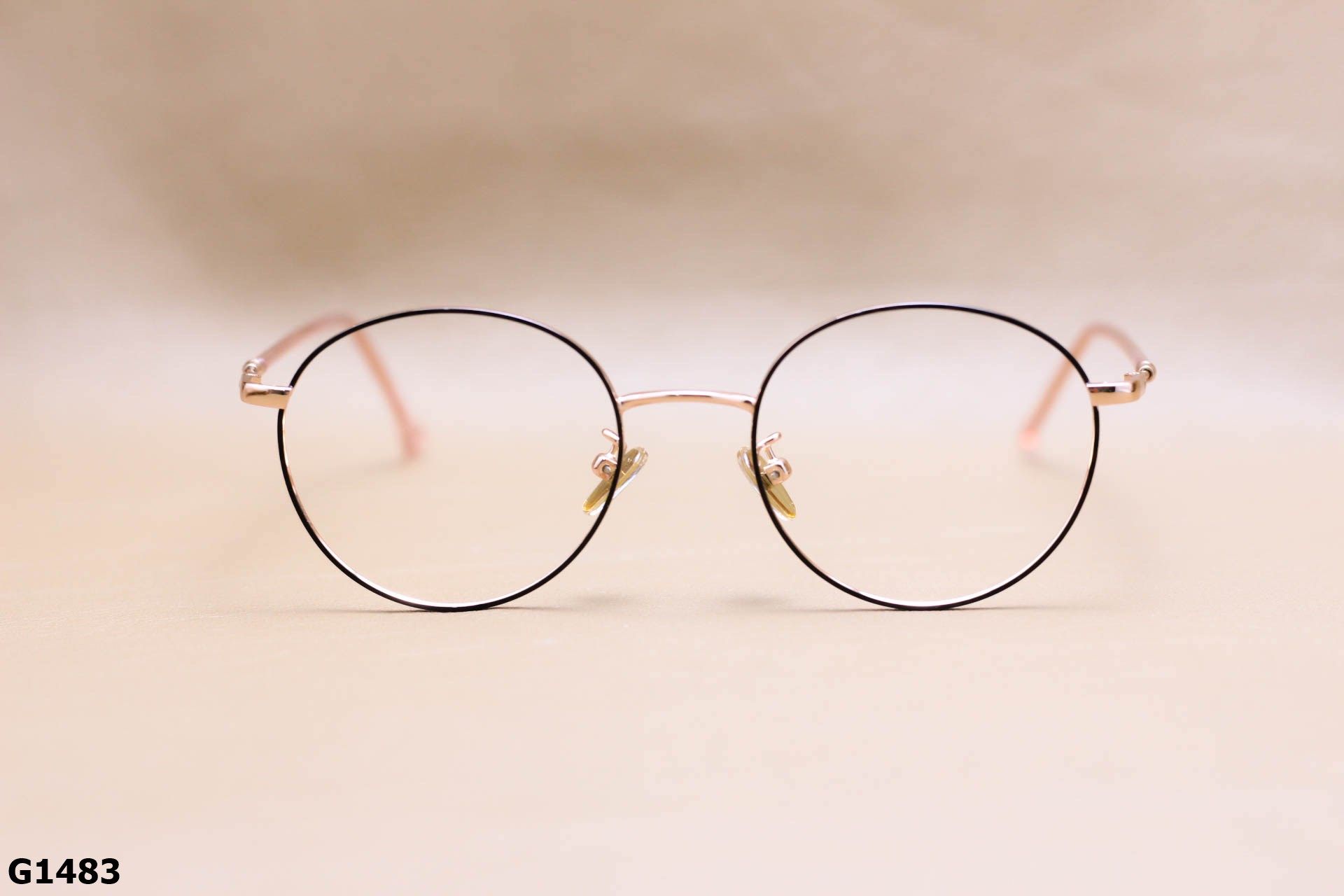 Gọng Kính Cận Tròn Ngố Thời Trang Unisex, Hợp Kim Thanh Mảnh - G1483