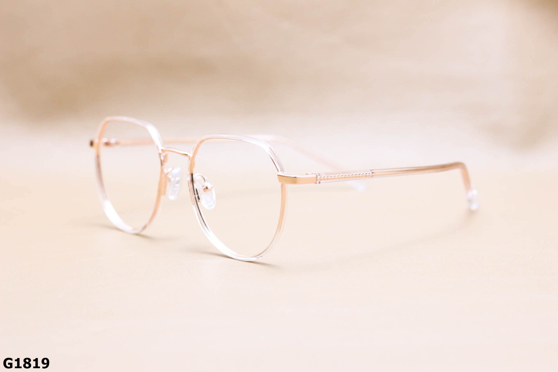 Gọng Kính Cận Hợp Kim Cao Cấp Thanh Mảnh, Dáng Phi Công Thời Trang Unisex - G1819