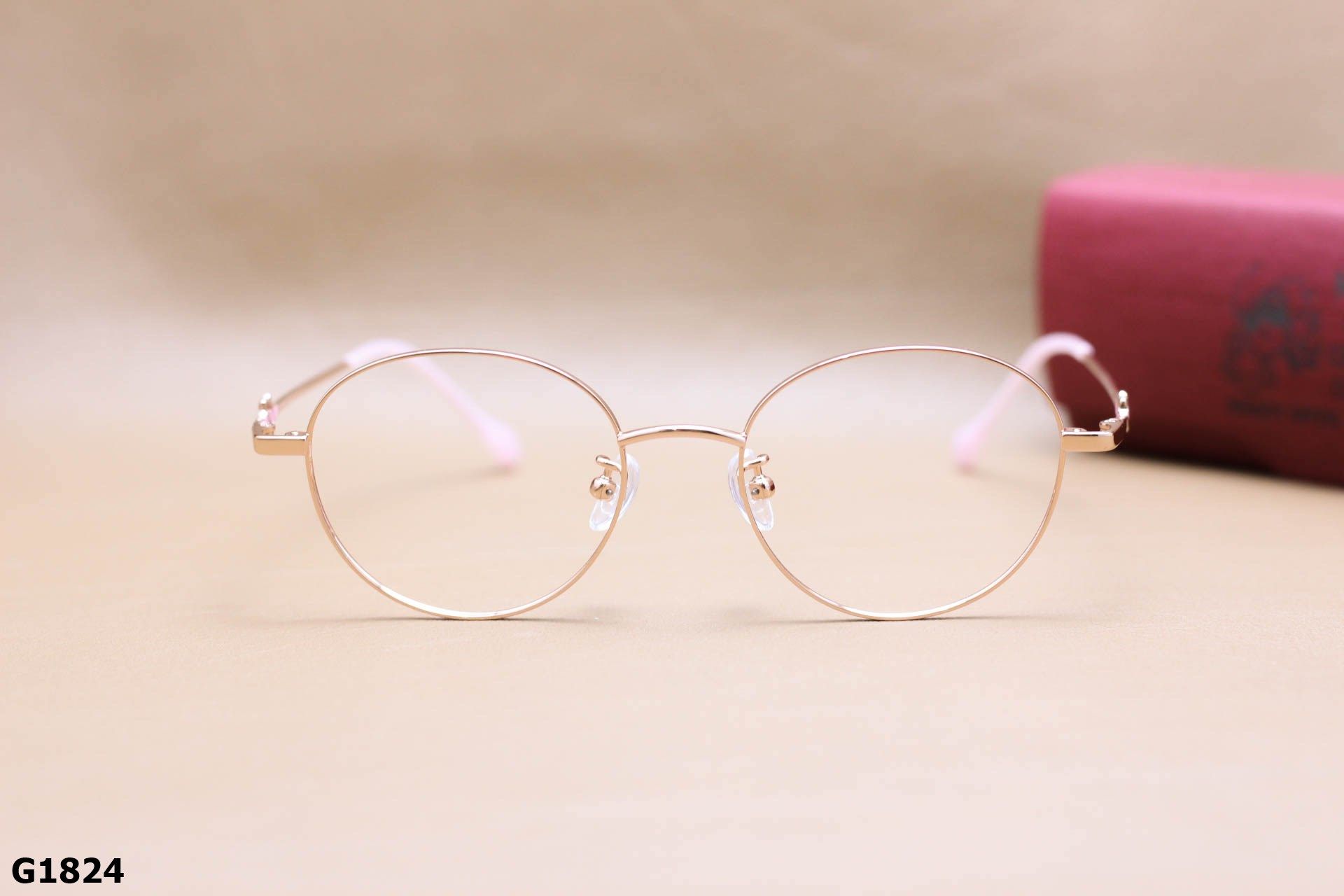 Gọng Kính Cận Chất B-Titanium Cao Cấp Thanh Mảnh, Dáng Tròn Thời Trang Nữ - G1824