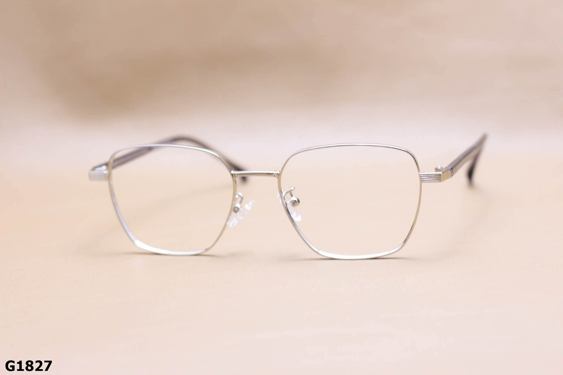Gọng Kính Cận Hợp Kim Cao Cấp, Dáng Đa Giác Thanh Mảnh Thời Trang Unisex - G1827