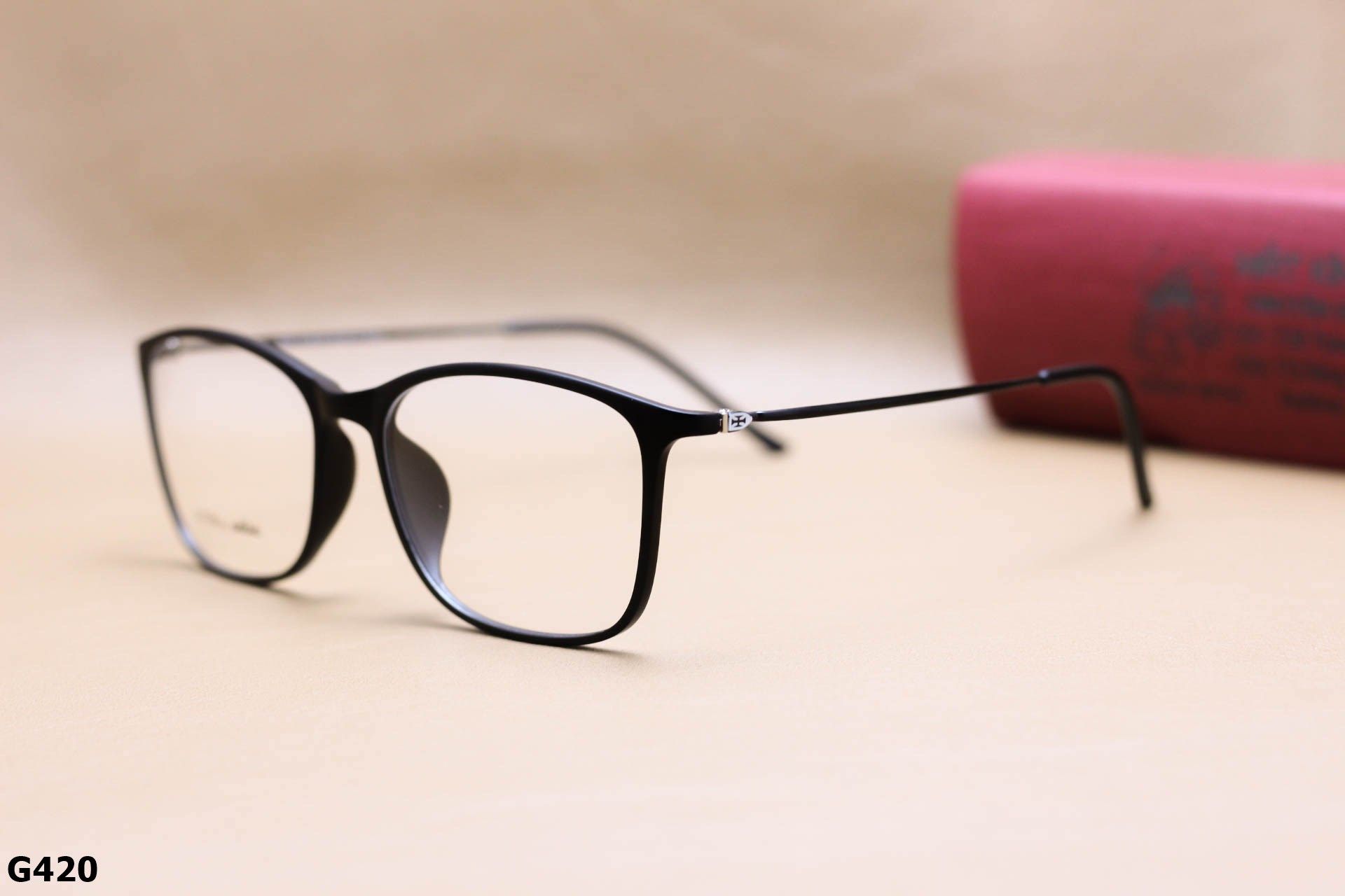 Gọng Kính Cận Nhựa ULTEM Cao Cấp, Dáng Vuông Bầu Thời Trang Unisex - G420