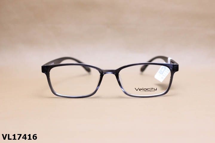 Gọng Kính Cận Chính Hãng VELOCITY Nhựa Dẻo TR90, Dáng Vuông Bầu Unisex - VL17416