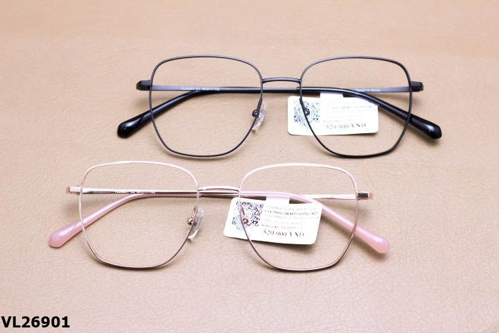 Gọng Kính Cận Hợp Kim Chính Hãng VELOCITY, Dáng Vuông Thanh Mảnh Unisex - VL26901
