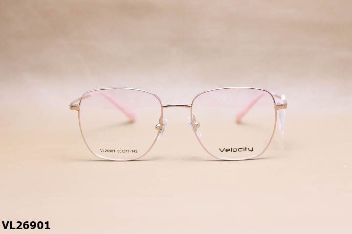 Gọng Kính Cận Hợp Kim Chính Hãng VELOCITY, Dáng Vuông Thanh Mảnh Unisex - VL26901