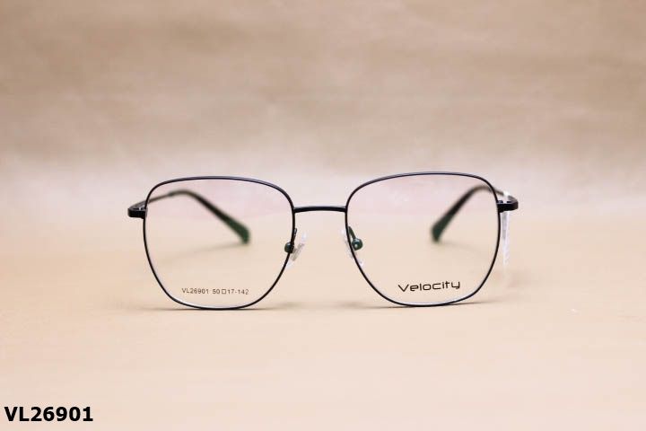 Gọng Kính Cận Hợp Kim Chính Hãng VELOCITY, Dáng Vuông Thanh Mảnh Unisex - VL26901