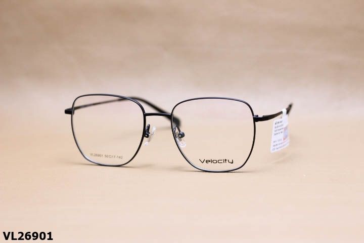 Gọng Kính Cận Hợp Kim Chính Hãng VELOCITY, Dáng Vuông Thanh Mảnh Unisex - VL26901