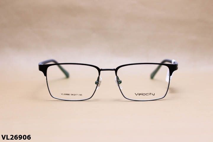 Gọng Kính Cận Hợp Kim Chính Hãng VELOCITY, Dáng Vuông Thanh Mảnh Unisex - VL26906