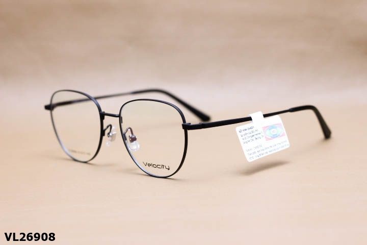 Gọng Kính Cận Hợp Kim Chính Hãng VELOCITY, Dáng Mắt Mèo Thanh Mảnh Unisex - VL26908